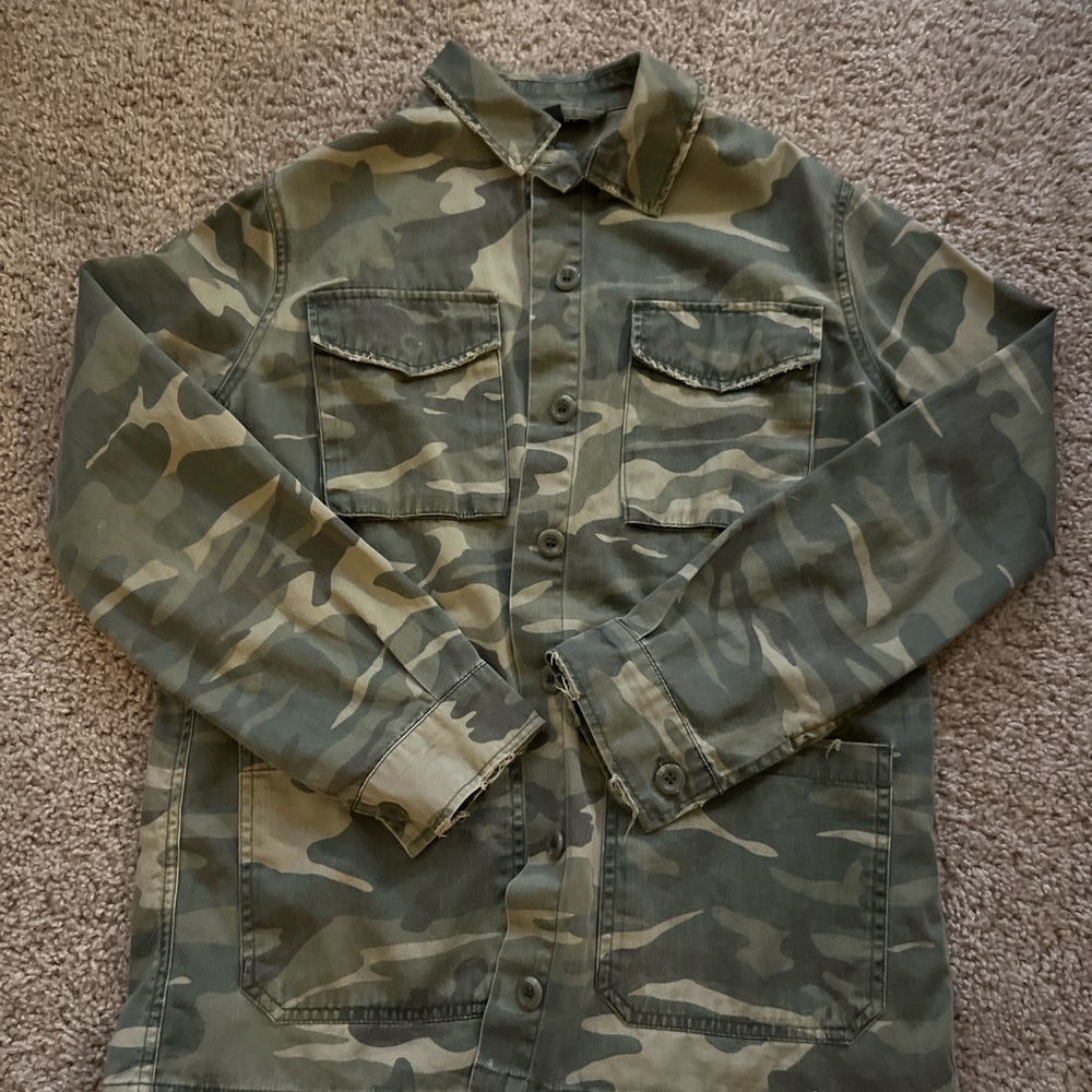 Topshop Women’s Camouflage Jacket